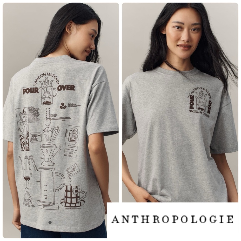 NWT Anthropologie Coffee Tee